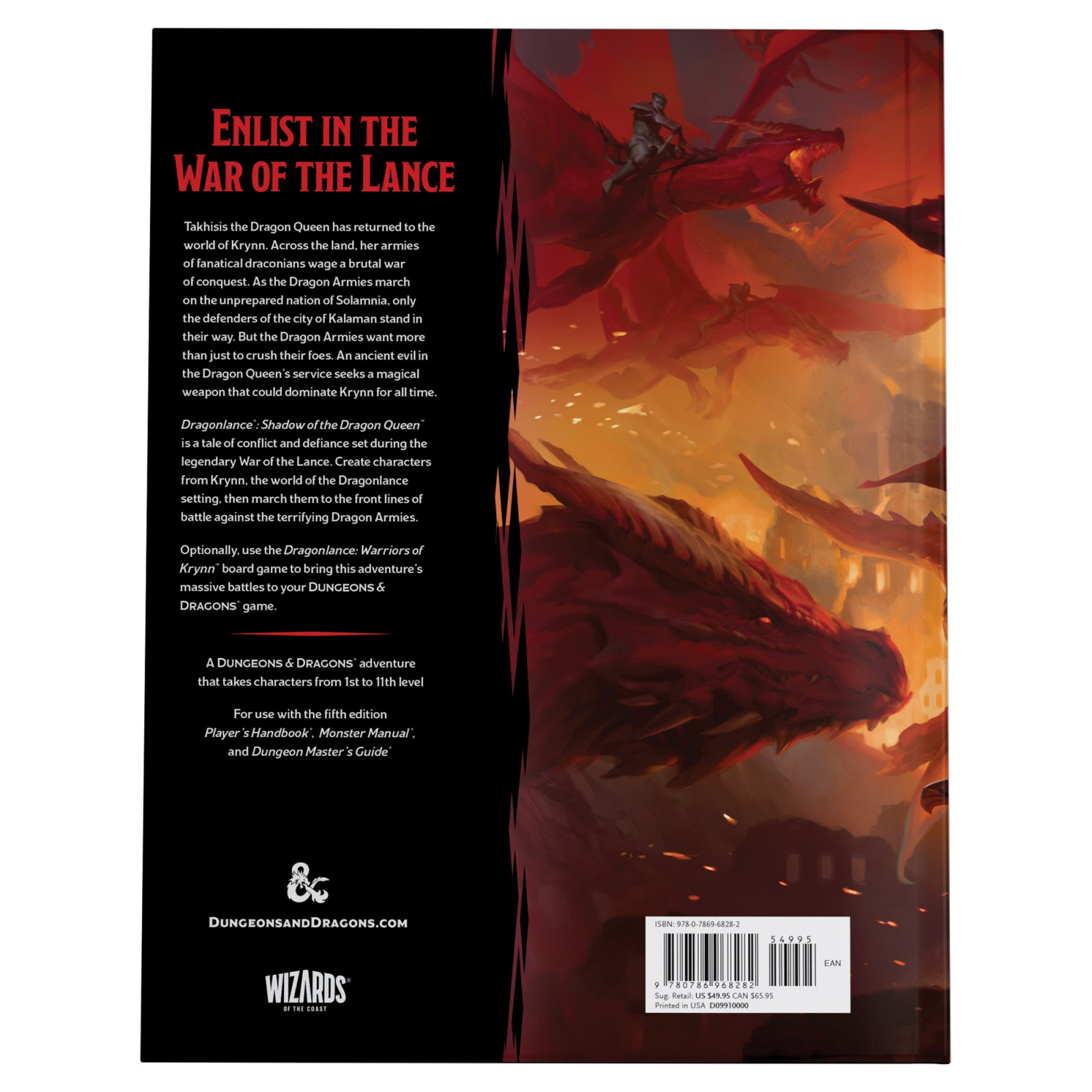 Dungeons and Dragons : Dragonlance Shadow of the Dragon Queen Hardcover